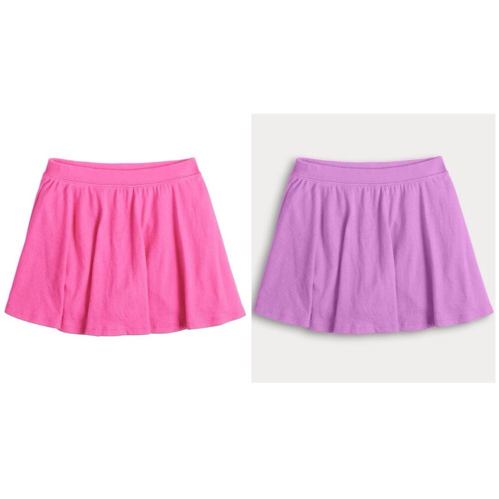 Lot Of 2 Jumping Beans Elastic Waist Essential Skater Skort Skirt Size 10